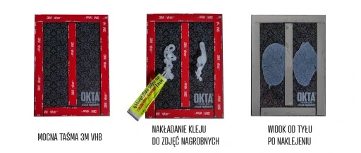 Montaż zdjęć nagrobnych z użyciem kleju